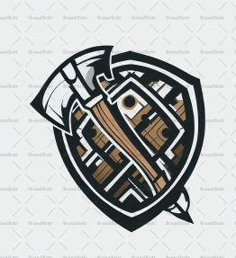 Wikingeraxt und Schild